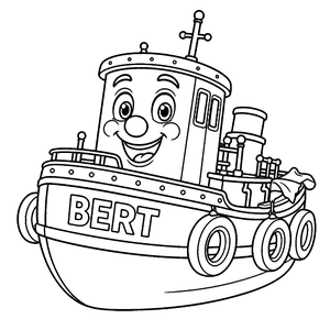 Bert colouring page