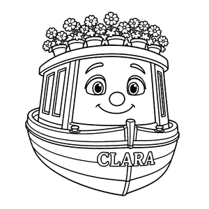 Clara colouring page