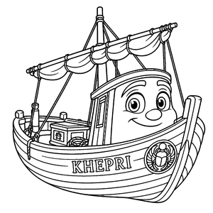 Khepri colouring page