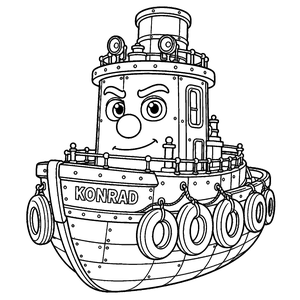 Konrad colouring page