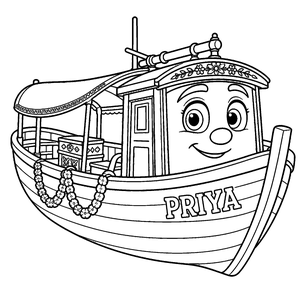 Priya colouring page