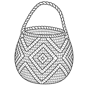 Bilum Pouch colouring page